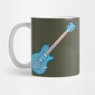 Blue electric guitar Mug